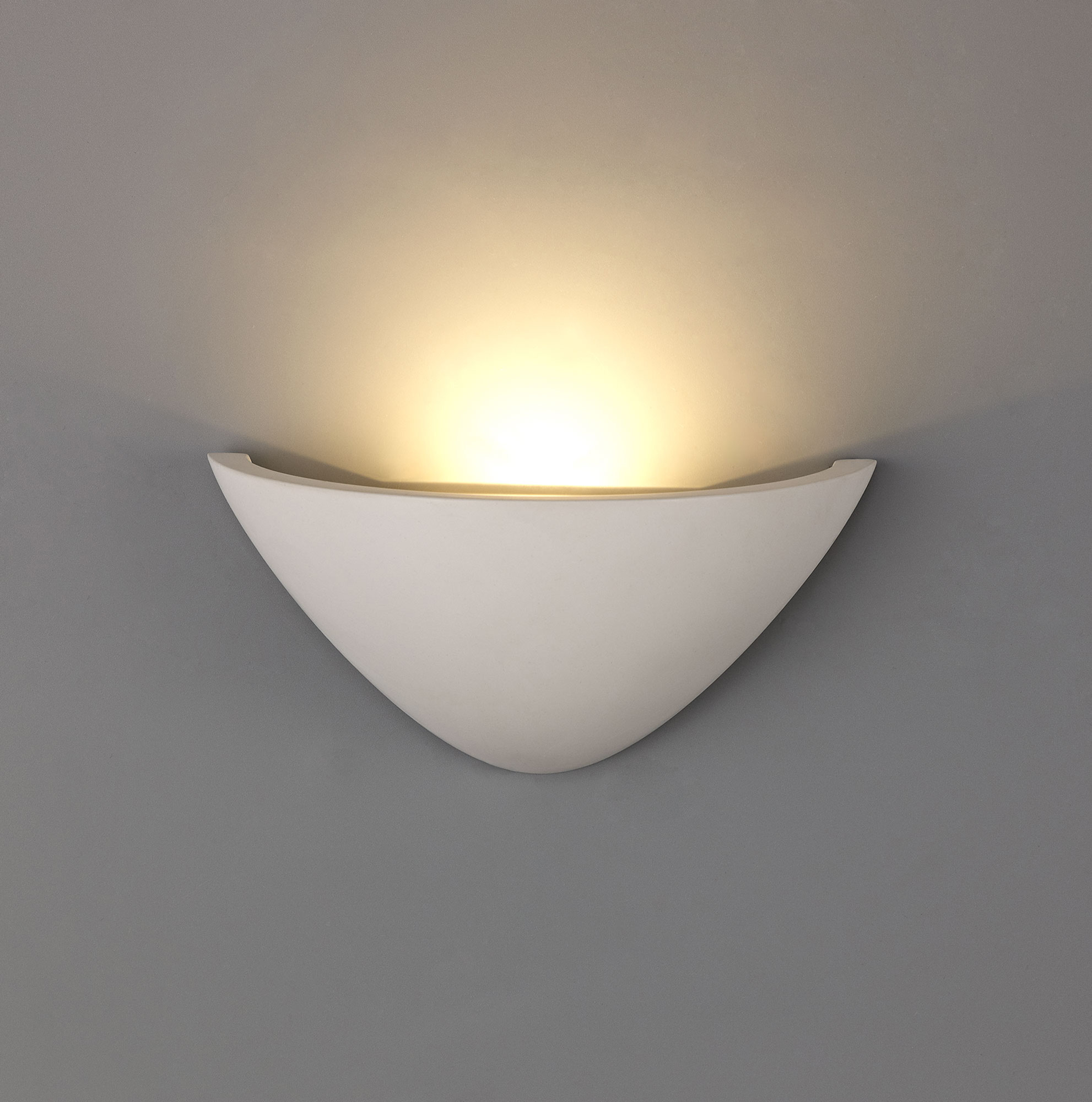 Alina Plaster Lights Deco Flush Wall Lights